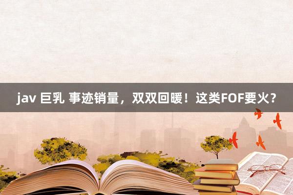 jav 巨乳 事迹销量，双双回暖！这类FOF要火？
