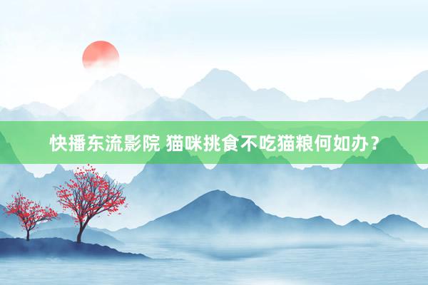 快播东流影院 猫咪挑食不吃猫粮何如办？