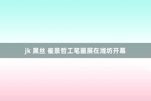 jk 黑丝 崔景哲工笔画展在潍坊开幕