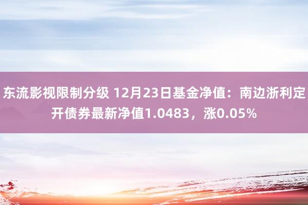 东流影视限制分级 12月23日基金净值：南边浙利定开债券最新净值1.0483，涨0.05%