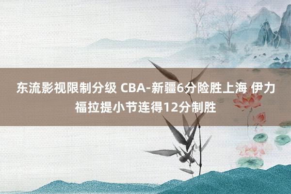 东流影视限制分级 CBA-新疆6分险胜上海 伊力福拉提小节连得12分制胜