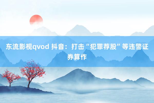 东流影视qvod 抖音：打击“犯罪荐股”等违警证券算作