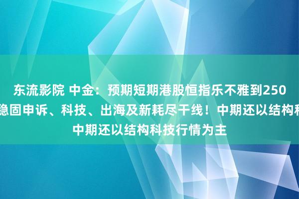 东流影院 中金：预期短期港股恒指乐不雅到25000点，怜惜稳固申诉、科技、出海及新耗尽干线！中期还以结构科技行情为主