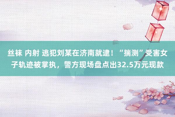 丝袜 内射 逃犯刘某在济南就逮！“揣测”受害女子轨迹被掌执，警方现场盘点出32.5万元现款