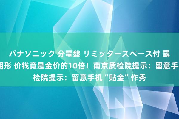 パナソニック 分電盤 リミッタースペース付 露出・半埋込両用形 价钱竟是金价的10倍！南京质检院提示：留意手机“贴金”作秀