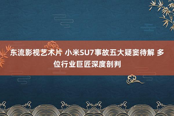 东流影视艺术片 小米SU7事故五大疑窦待解 多位行业巨匠深度剖判