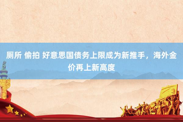 厕所 偷拍 好意思国债务上限成为新推手，海外金价再上新高度