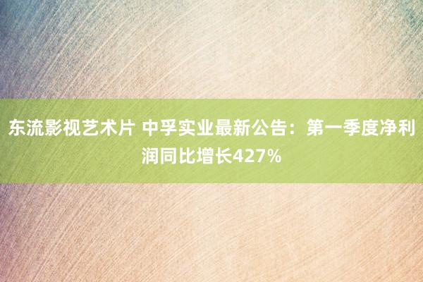东流影视艺术片 中孚实业最新公告：第一季度净利润同比增长427%