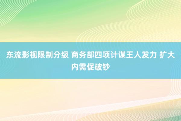 东流影视限制分级 商务部四项计谋王人发力 扩大内需促破钞